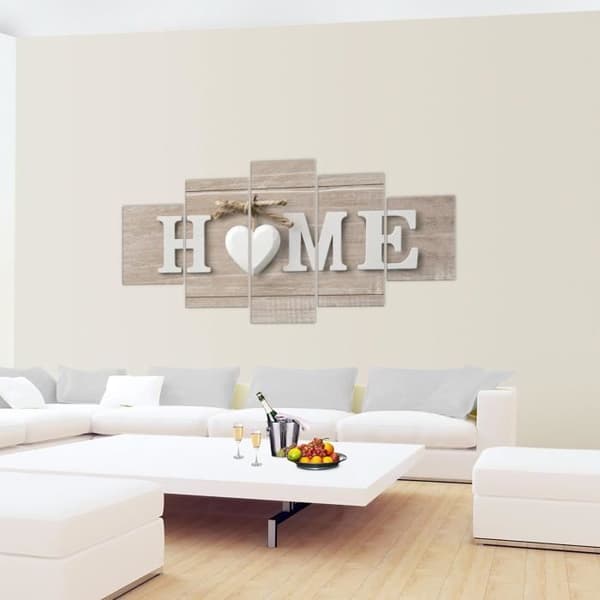 Runa Art Träväggkonst 200x100 cm - 5 Paneler Redo att Hänga 014751a