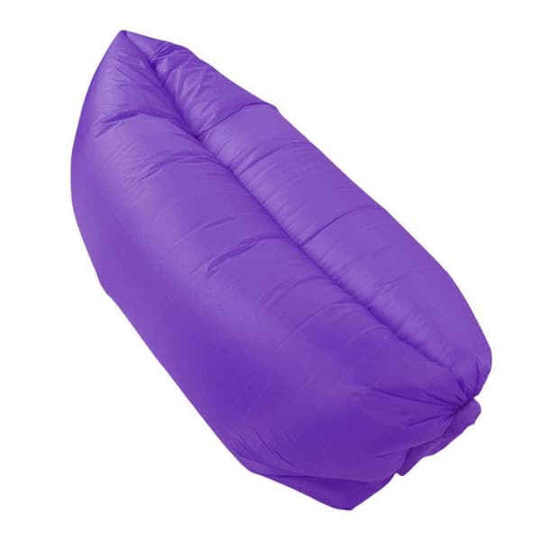 Sammenklappelig oppustelig sofa – 3-sekunders oppustning, ergonomisk design – vandtæt – til camping, strand, pool – lilla