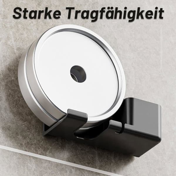 Borefri hårtørrerholder med stikholder og opbevaring