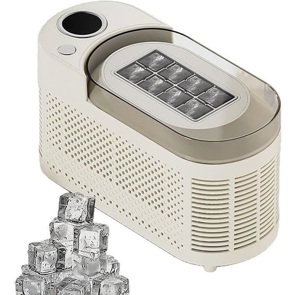 Bärbar Mini-ismaskin – 8 isbitar på 10 minuter, 12V-adapter