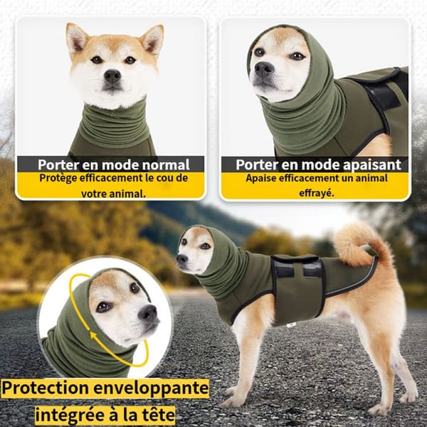 Komfortabel hundejakke - varm vinterbomullsjakke - reflekterende design - egnet for ulike hunderaser M