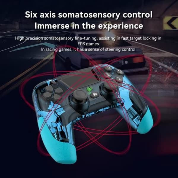 Gamepad - PS4 - Trådløs - 6-akset vibration - PC/iOS/Switch-kompatibel