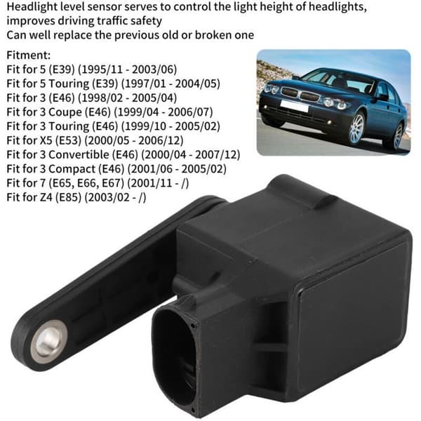Baglygtesensor – 37146784696 ABS – Kompatibel med BMW X3 Z4 E39 E46 – Sort