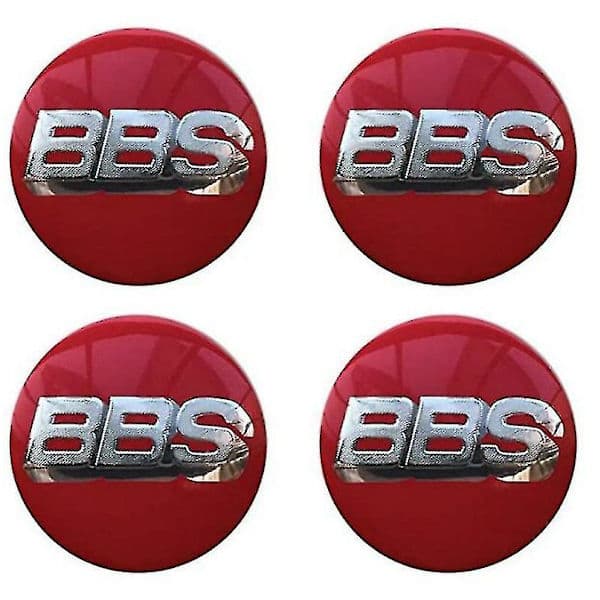 Bbs hjulnavkapsel emblem 4 st set 65mmbbs billogotyp dekal aut