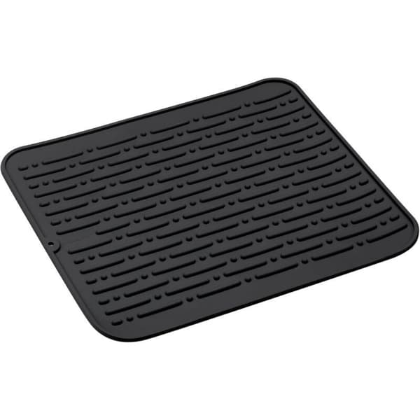 Tørremåtte (sort) XL silikone til opvask 45 x 40 cm Livstidsgaranti