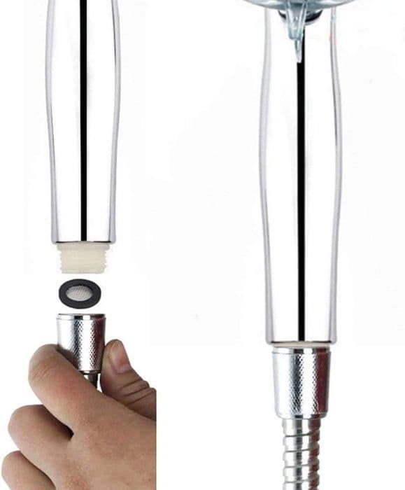 7-farget LED dusjhode, flerfarget, universell passform - MCJ