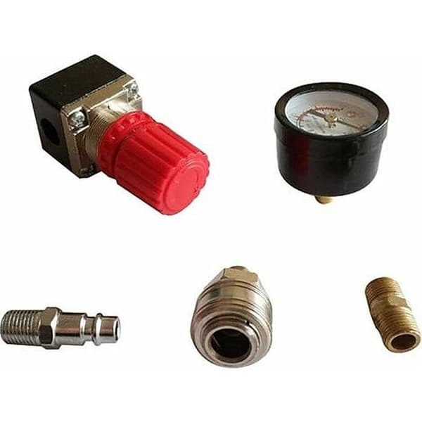1/4\" Luftkompressor Trykregulator, 180psi 12bar Reguleringsventil, Nem Installation, Lavet af Plast og Legering