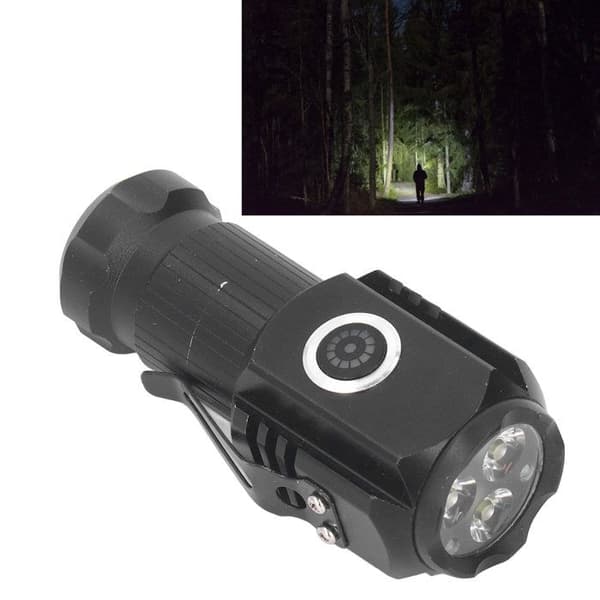 Mini LED Lommelygte – 3 Kraftfulde LED'er + USB-C – Ultra-Kompakt – til Camping og Hverdagsbrug