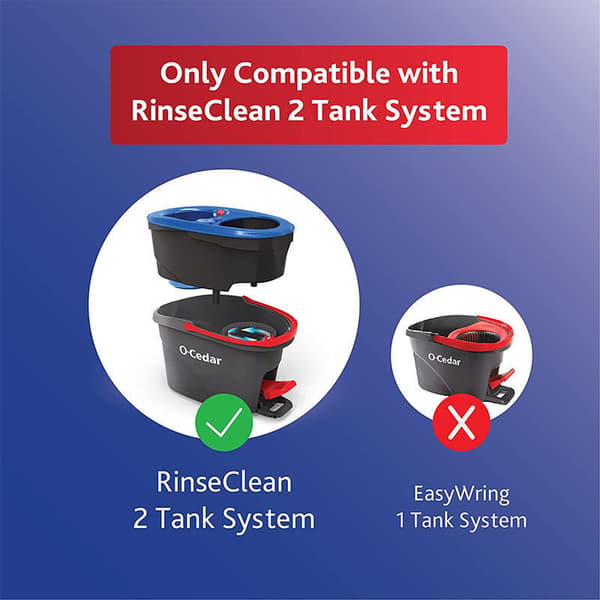 2 stk erstatningshoder kompatible med O-Cedar EasyWring RinseClean Spin Mop
