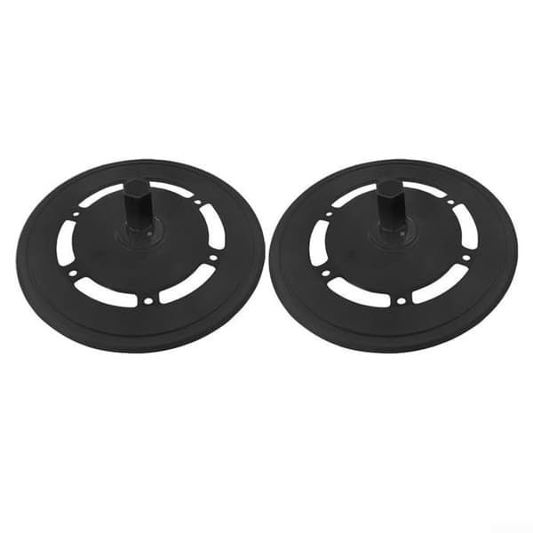 2 mustaa pyyhinvartta Ecovacs Deebot X2 Omni X2 Combo -robotti-imurille 12,9 x 12,9 cm
