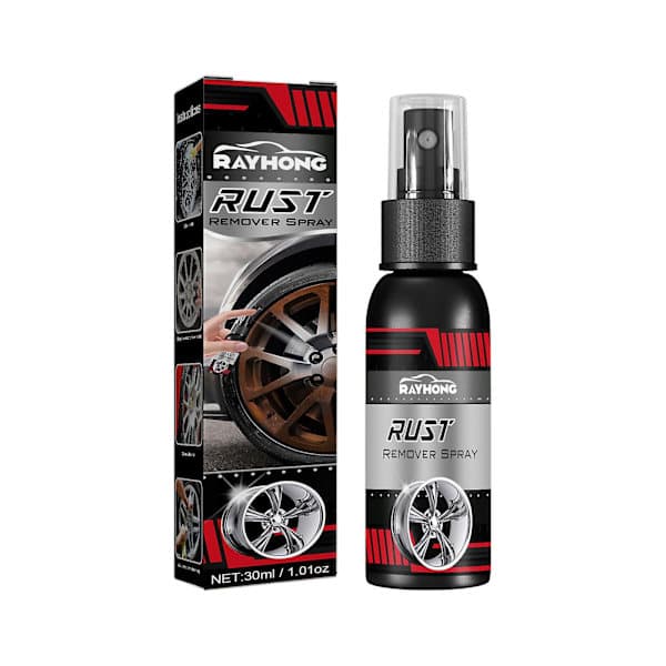 Øyeblikkelig rustfjerningsspray Kraftig rustfjerner fjerner rust uten skrubbing av rustne overflater 30ml 3Pcs