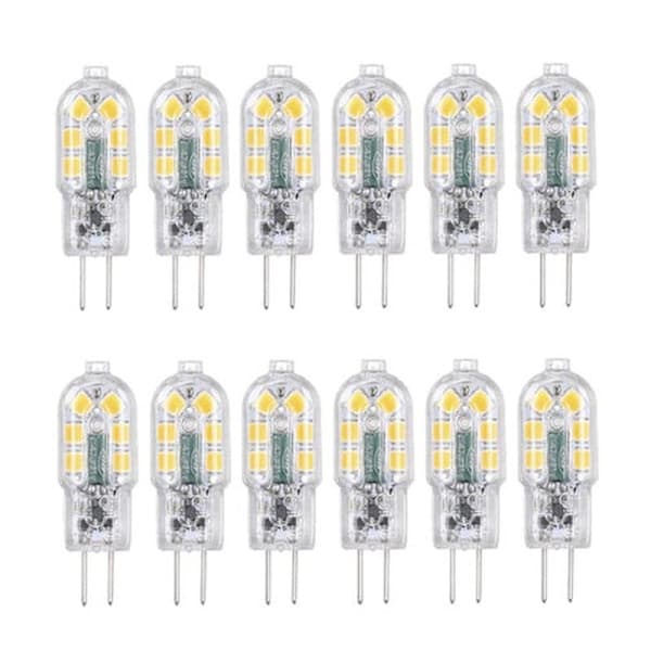 Tomshine G4 LED-pærer 12-pak Varm hvid