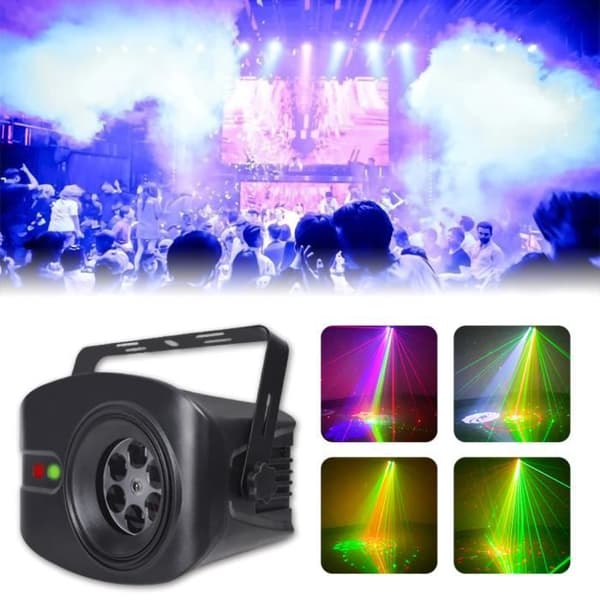 Diskolys - RGB LED - 52 Mønstre - Fjernkontroll