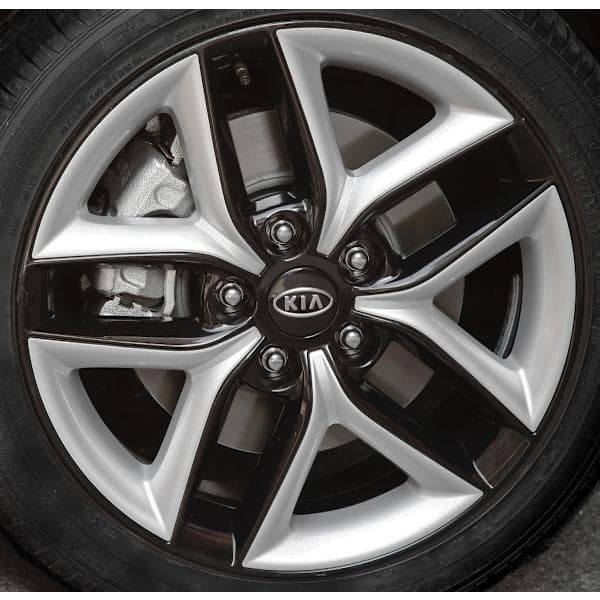 4-pack - Kia Navkapslar / Fälgemblem 65 Black 58mm