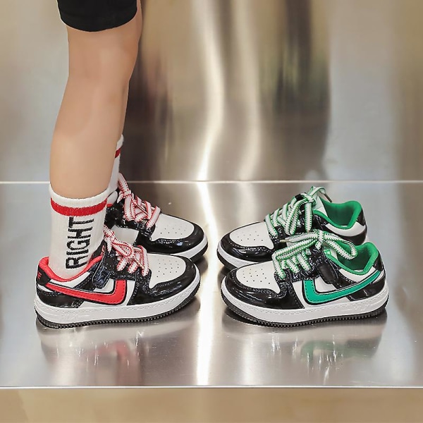 Sneakers för barn Mode Löparskor Flickor Sportskor som andas Yj435 Green 28