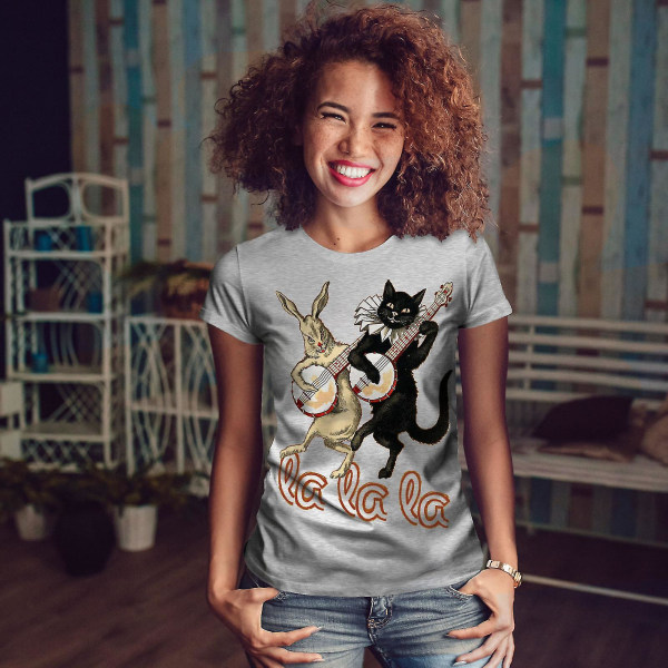 Cat Band Song Dance Women T-shirt XXL