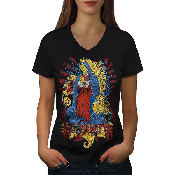 Mary Magdalena kort T-shirt för kvinnor L