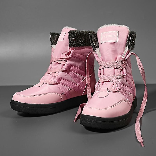 Herrstövlar Mode Vattentäta snökängor Dam Vinterskor M02 Pink 41