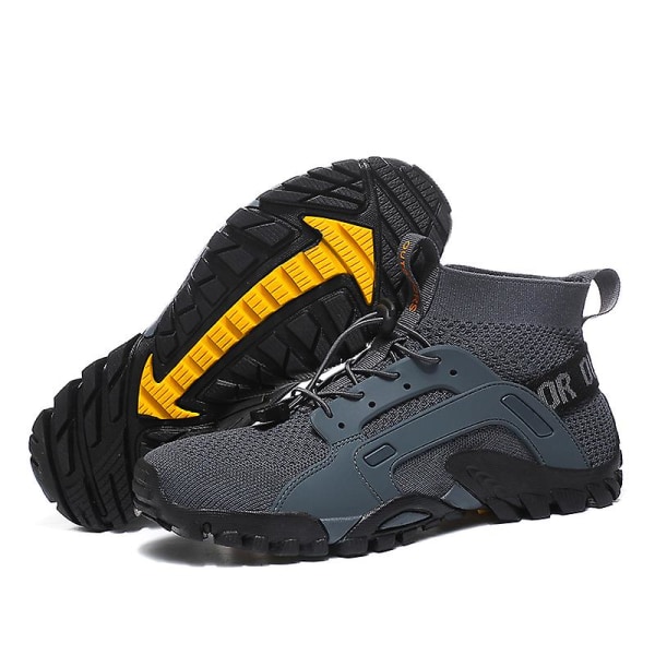 Vandringsskor för män Trailrunning Skor Halksäkra Fitness Promenad Jogging Sneakers 3Cw25 Gray 38