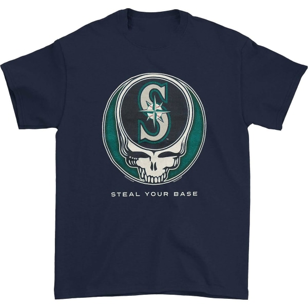 Grateful Dead Seattle Mariners stjäl din bas-t-shirt XL