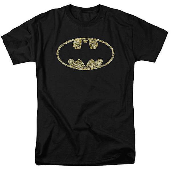 Namn i Batman-tröja med fladdermussymbol XXL