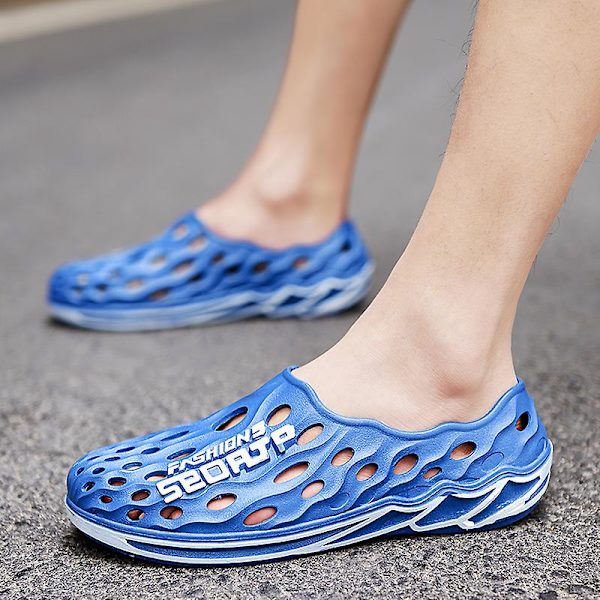 Herrsandaler Halkfria strandskor 2C999 Blue 41