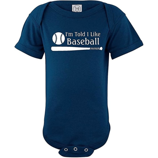 Jag säger att jag gillar baseball silhouette baby