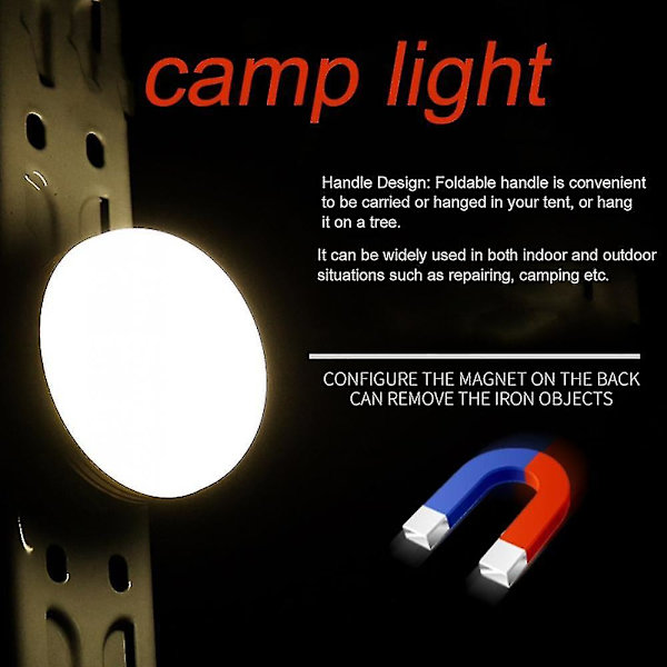 Multifunktion utomhus LED campingljus Bärbar lykta nödlampa