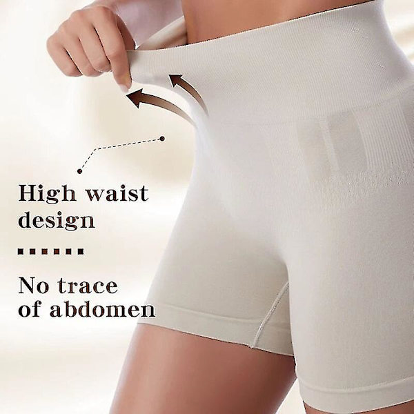 Yoga Fitness Träning Persika Höft Hög midja Magkontroll Trosa Shaper Bantning Underkläder Rumplyftare Magen Formande Damshorts, rosa M