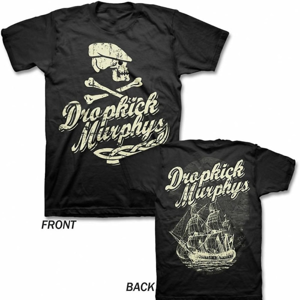 Dropkick Murphys Scally Skull Ship T-shirt S