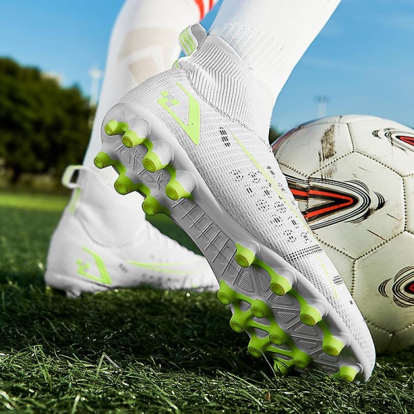 Fotbollsskor för herr Fotbollsskor med hög ankel för vuxna Grästräning  Sport Skor Sneakers 2J8066A White 46 a784 | White | 46 | Fyndiq
