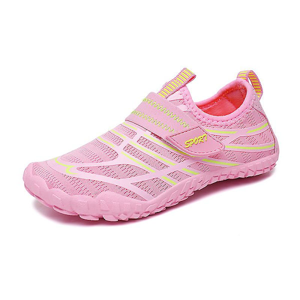 Vattenskor för barn River Walking Shoes Quick Dry River Sea Aqua Sneakers Strandskor 23 Pink 34