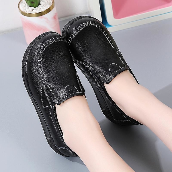 Damskor för casual Loaferskor Mammaskor 3A5588 Black 41