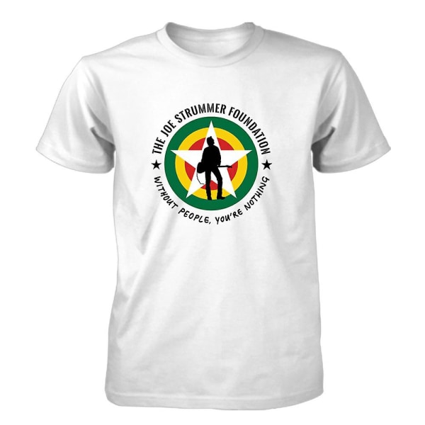 Joe Strummer Foundations nya JSF-logotyp T-shirt White XXXL