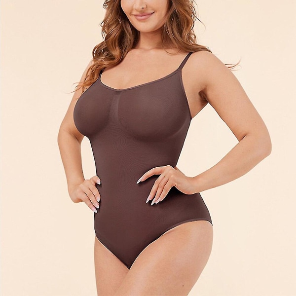 Seamless Shapewear Body för kvinnor Magkontroll Butt Lifter Kroppsformare Slät osynlig under klänning Slimmande underkläder, beige XXXL