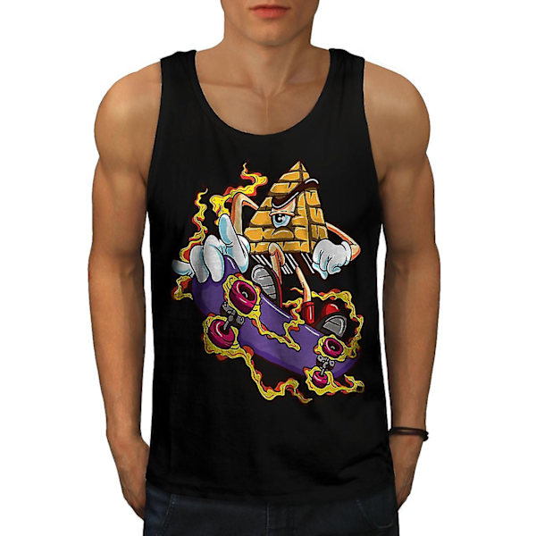 Skate Pyramid Mode Män Blacktank Top M