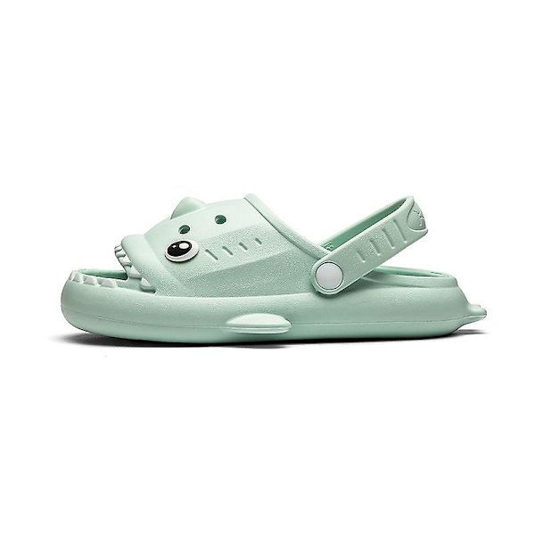 Pojkar Flickor Strandtofflor Hajsandaler Utomhus Halkfria inomhusskor 3Bsy001 Cyan 26-27