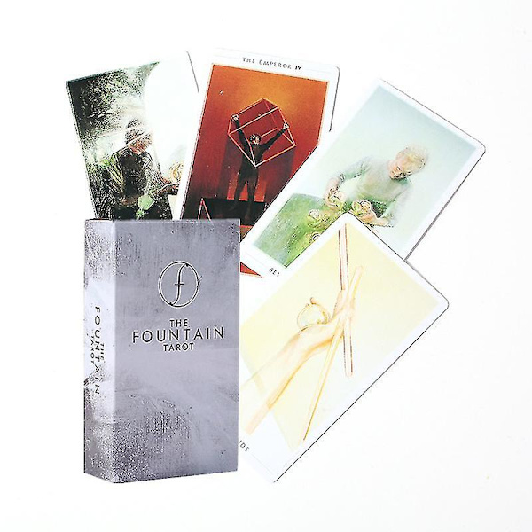 The Fountain Tarot Cards Guidebook Däck Bordsspel För Familjefest Underhållning Spelkort65st Ts32