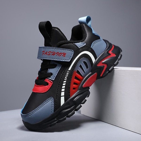 Pojkar Flickskor Utomhusvandring Vattentät Sneaker för barn 2J0840 Black 36