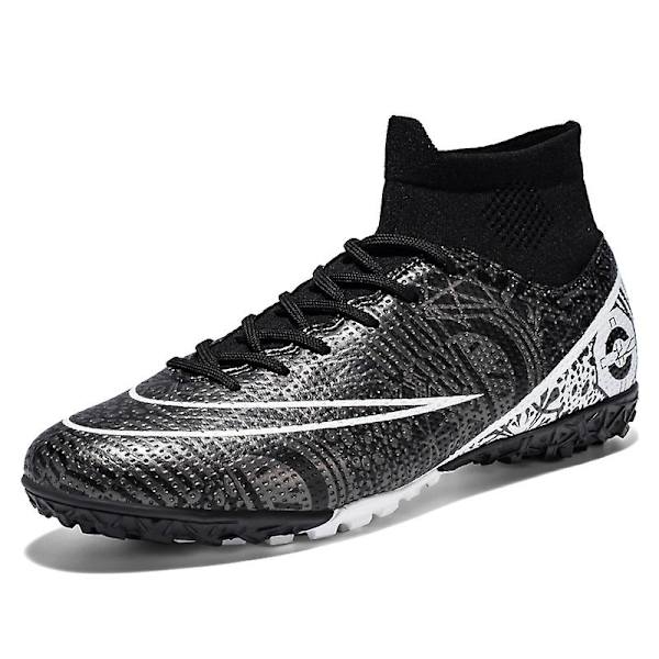 Fotbollsskor för män Spikes Fotbollsskor för ungdomar Stövlar Athletic Sneaker 3C1101-1 Black 44