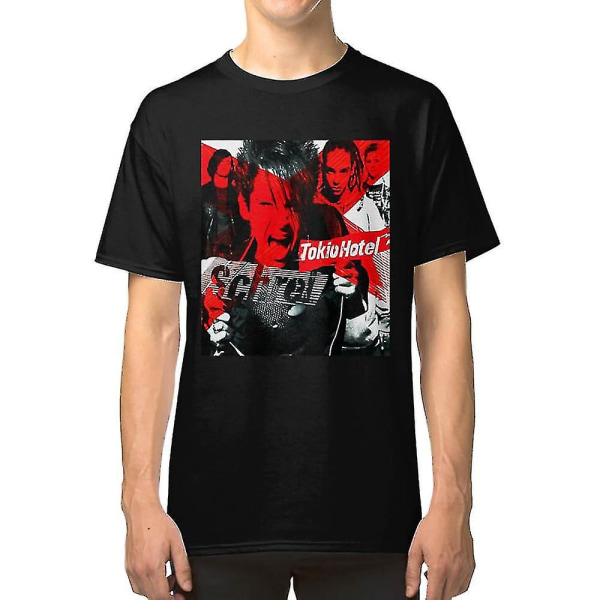 Nyheter Art Tokio Hotel Band Genrer: Poprock; Emo? Poppunk? Alternativ musik T-shirt kläder L