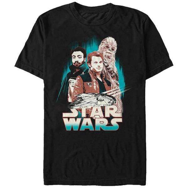 Han Lando Chewie Solo Star Wars T-shirt L