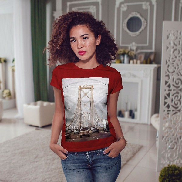 Bridge Street Busy Women Redt-shirt XXL