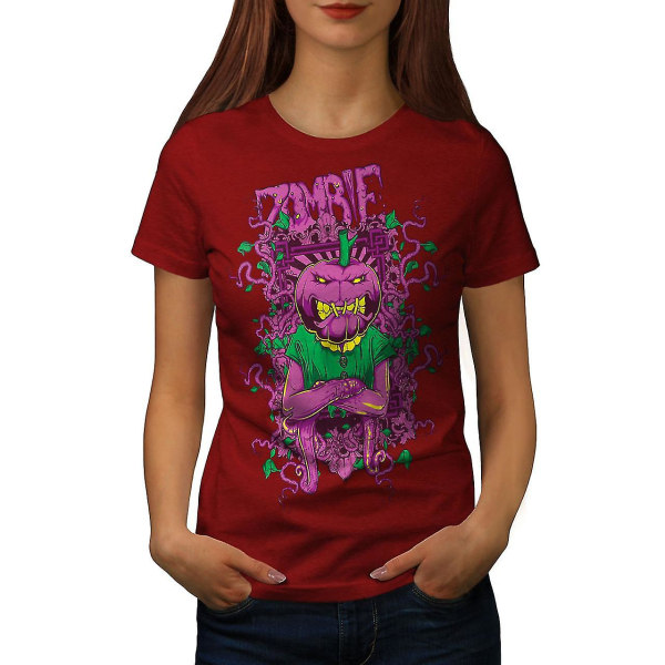 Vegetabilisk Skräck Zombie Kvinnor Röd-skjorta L