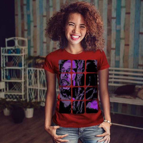 Bob Marley Face Celebrity Women T-shirt M