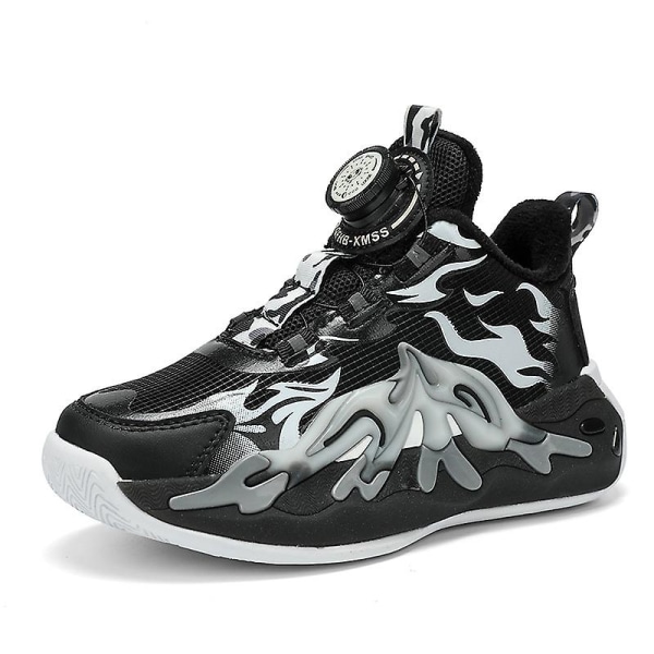 Kids Sneakers Andas löparskor Mode Sportskor YJ963 BlackWhite 30