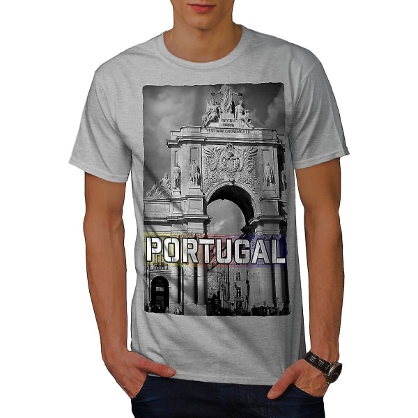 Portugal City Men Gråskjorta 3XL
