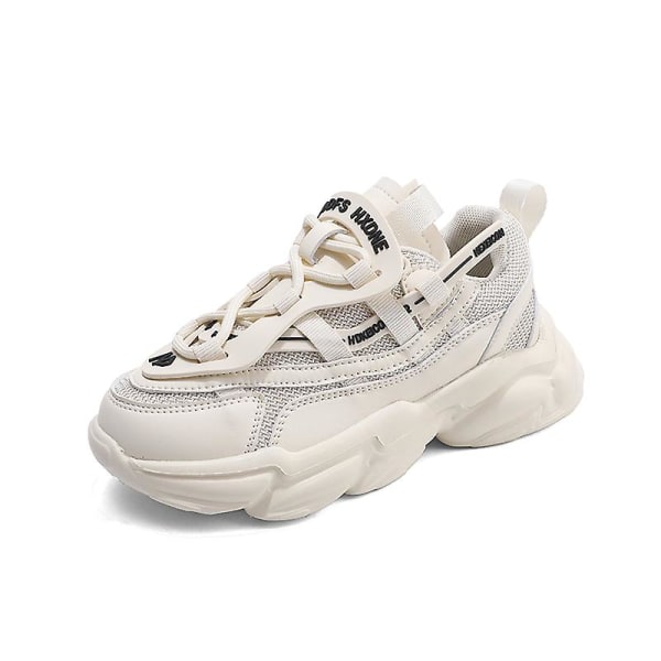 Barn Sneakers Pojkar Basketskor Halkfria Barn Sportskor 3Bk10 Beige 34