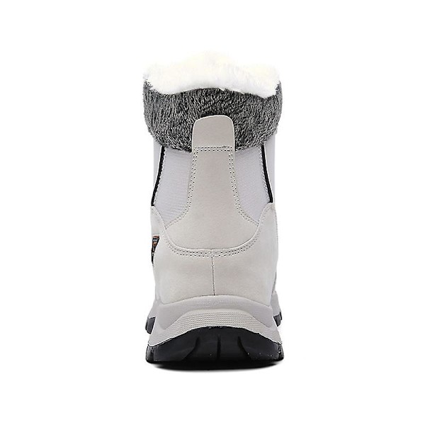 Herr Dam Vinterstövlar Snow Boot Plysch Varma Skor Vattentät Boot 1623 Gray 44