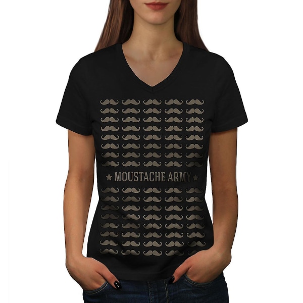 Mustasch Trendigt mode för kvinnor T-shirt 3XL